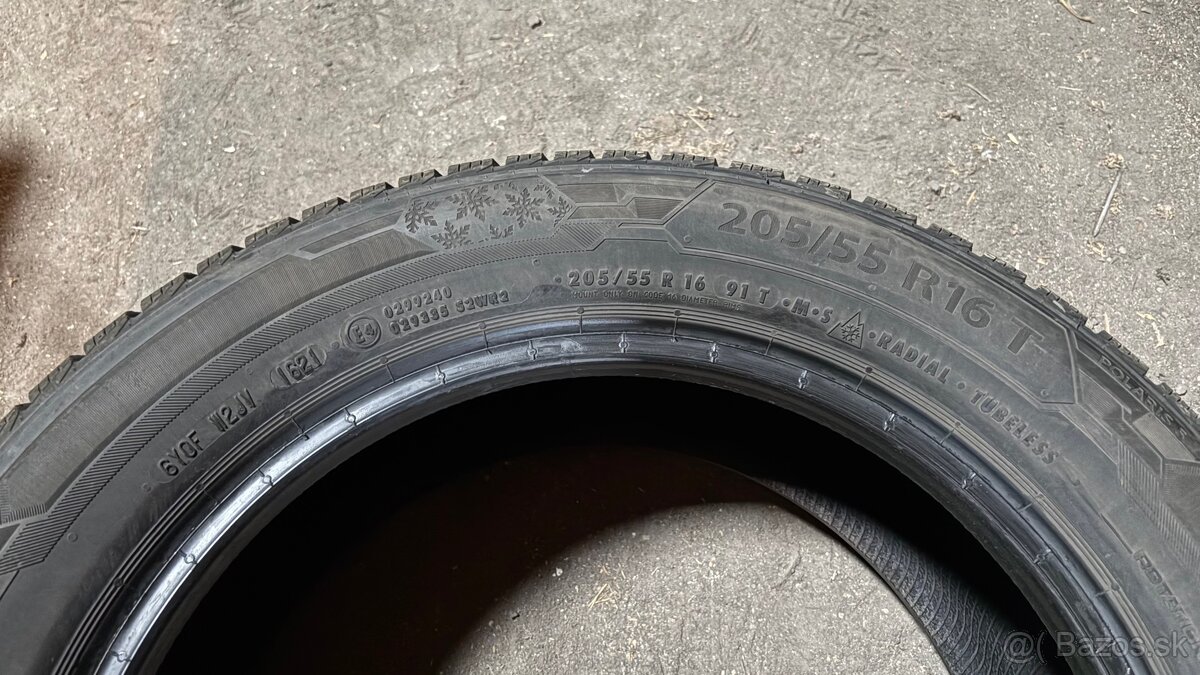 Pneumatiky 205/55, R16, Barum Polaris 5 jazdené - 3