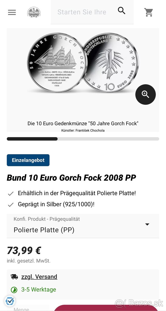 Strieborná zberateľská minca - 3