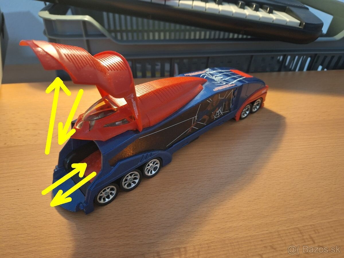 dlhé kovové auticko pozierac anglicakov spiderman - 3