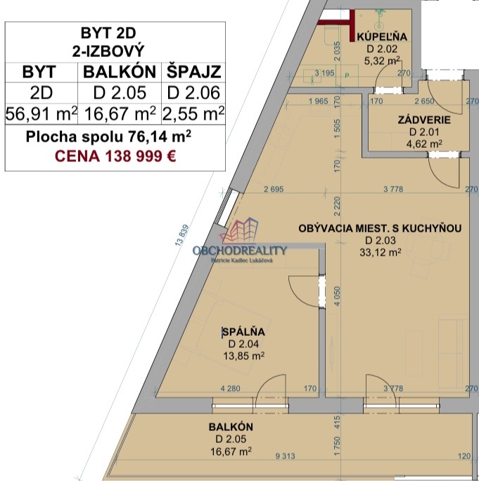GREEN SIDE IX. - 2 - izbové byty s balkónmi - 3