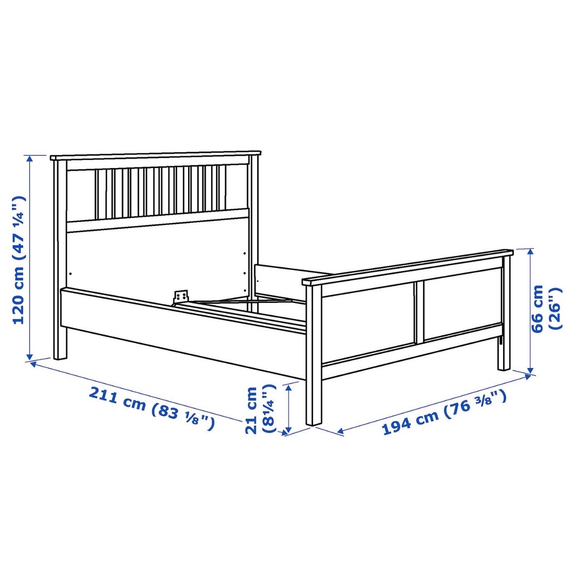 Predám rám postele Hemnes IKEA - 3