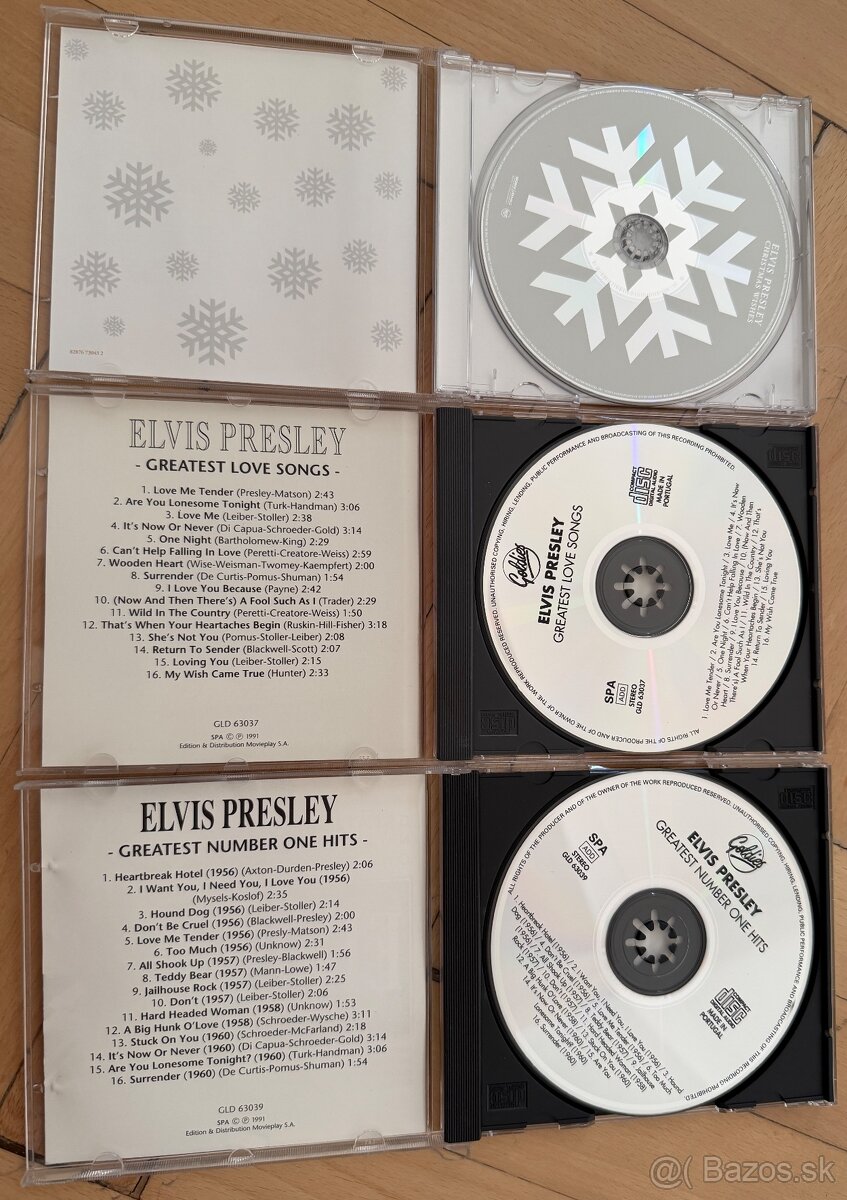 Cdčka 3x Elvis Presley za 25€ - 3