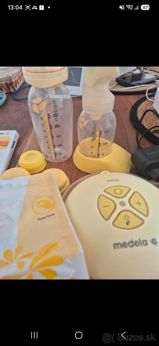 Medela swing flex elektricka odsavacka+starter set - 3