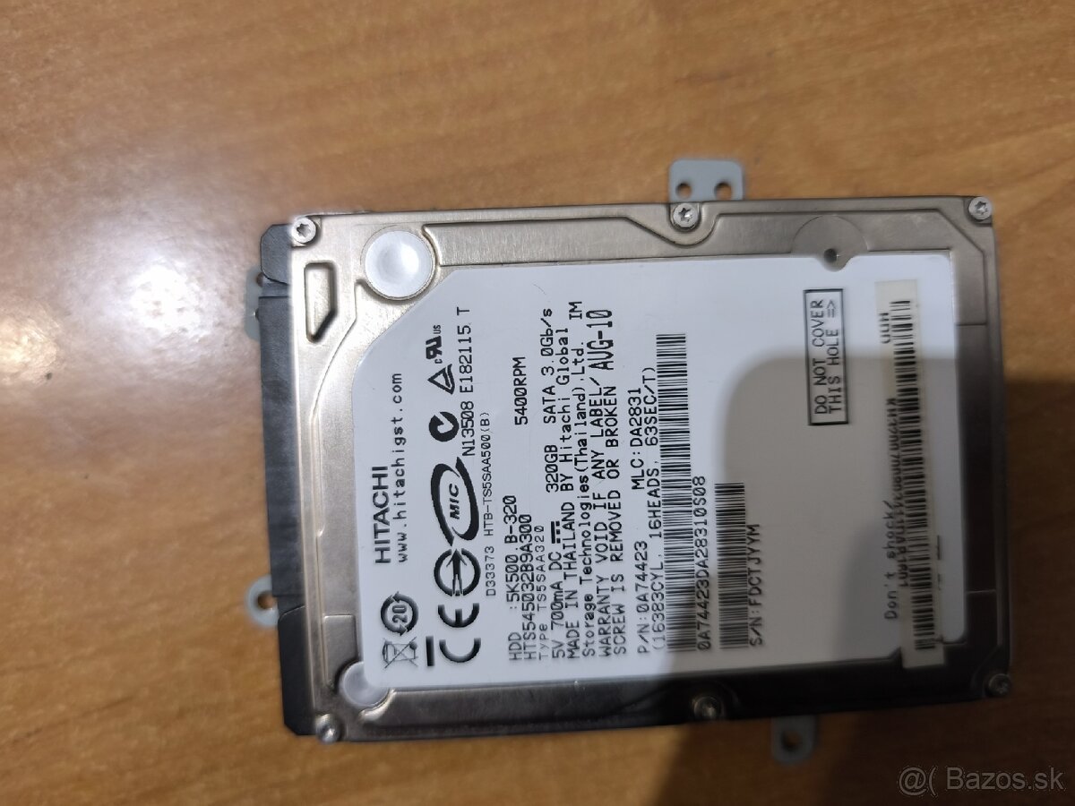 M.2SSD disc 250Gb Hdd 2.5 320gb - 3