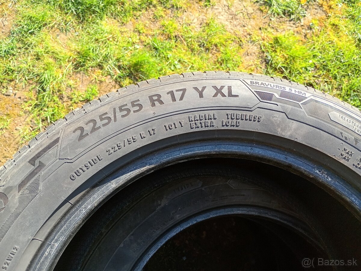 Predám letné pneumatiky 225/45R17 - 3