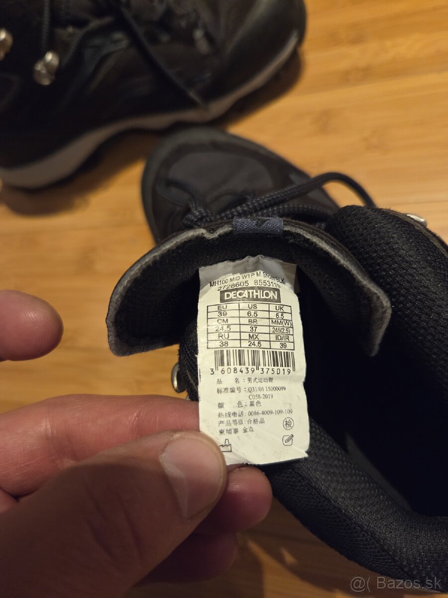 Turistická obuv veľkosť 39 (24.5cm) - 3