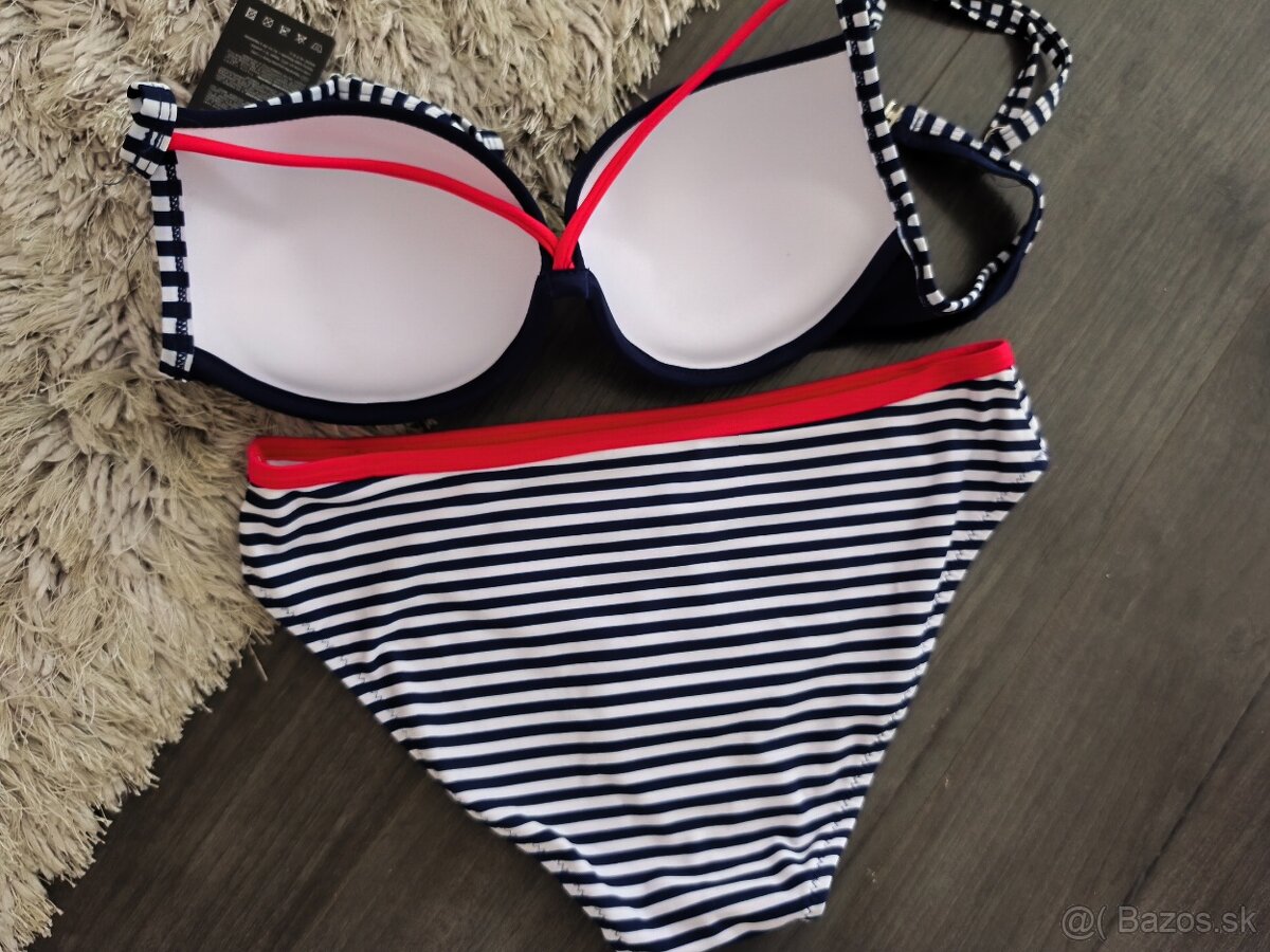 Dvojdielne plavky modré M, XL - 3