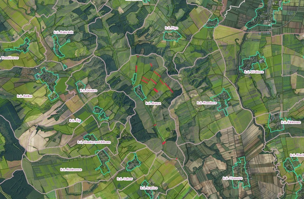 Barca – 6.688 m2 POZEMKY v pozemkových úpravách - 3
