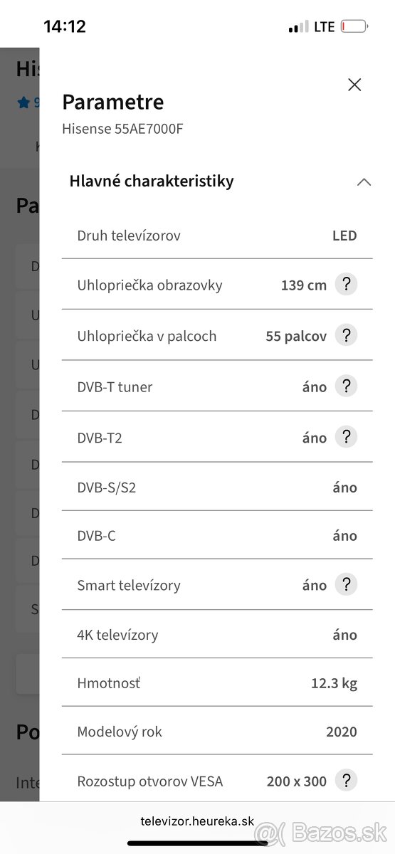 Hisense 55AE7000F - 3