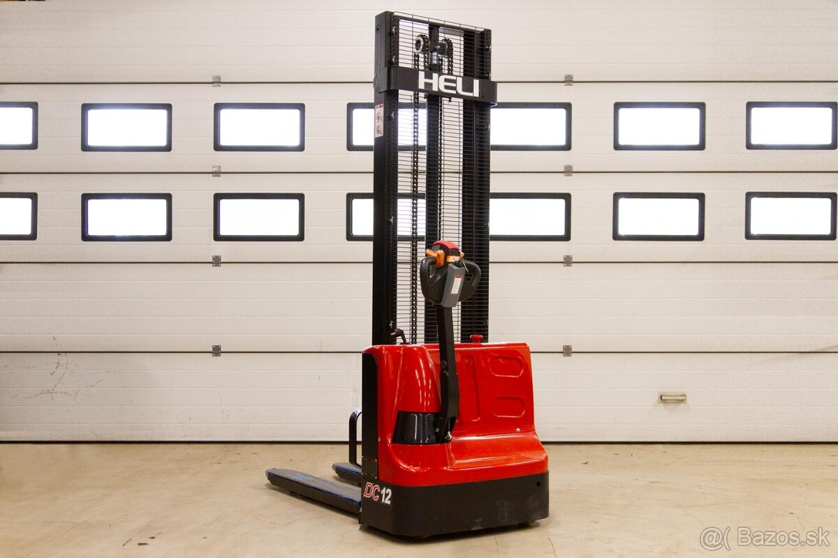 Ručne vedený el.vysokozdvižný paletový vozík Heli 1,2t.nový - 3