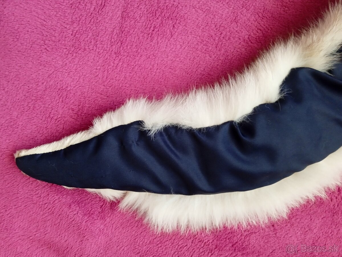 Kožušinová čiapka a golier zo striebornej líšky, dámska - 3