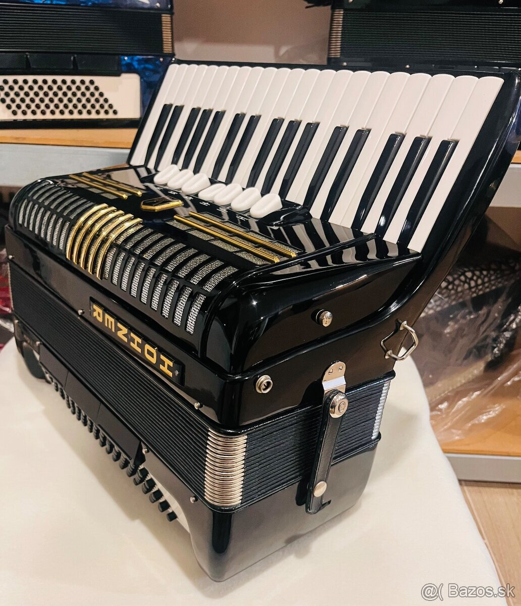 Predám akordeón Hohner Verdi II N- 96 Basový - Made in Germa - 3