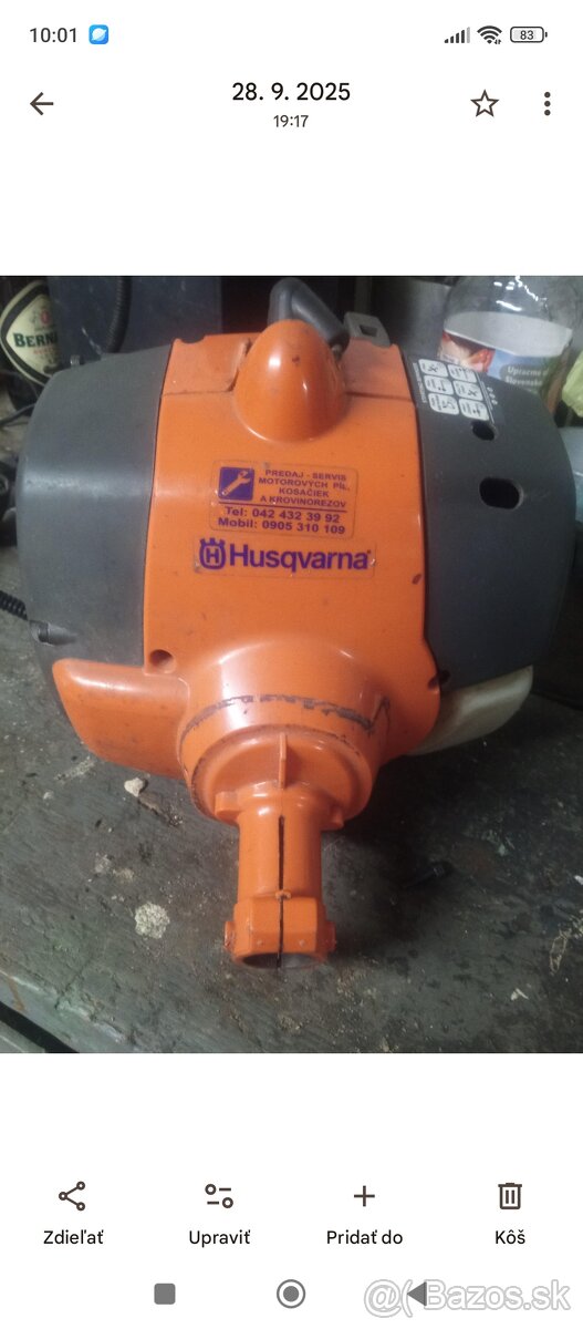 Predám motor krovinorezu Husqvarna 128R - 3