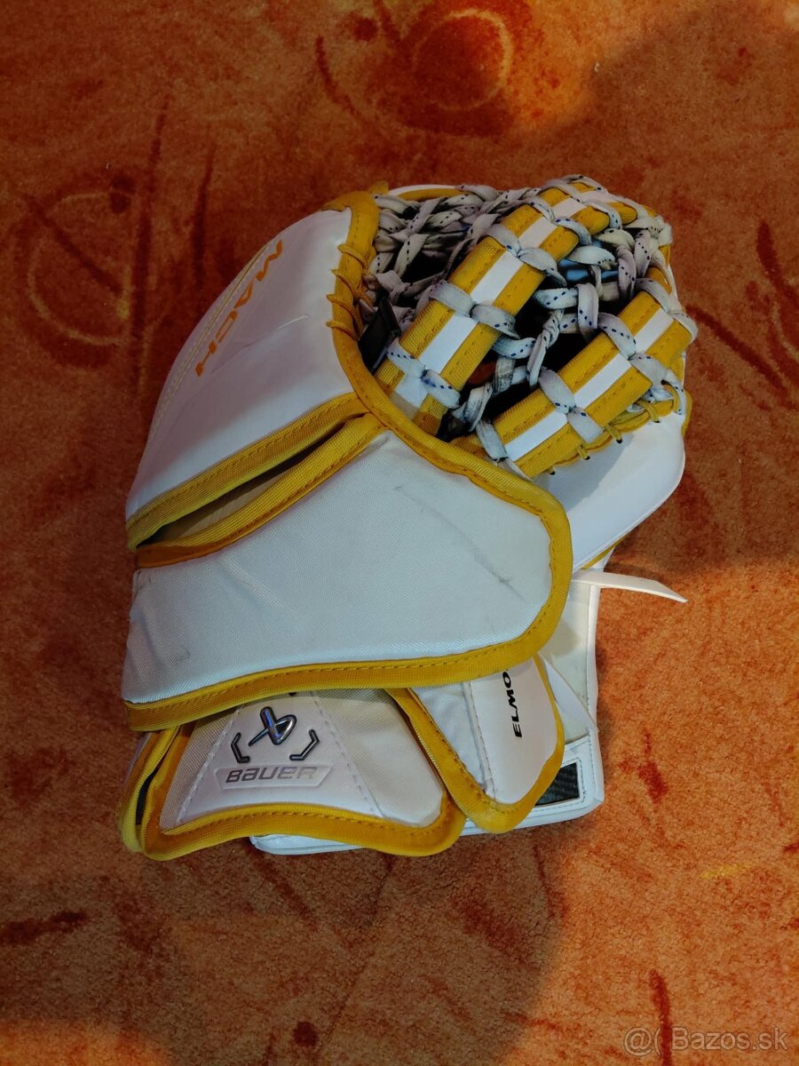 Brankárska lapačka Bauer Supreme MACH, custom, klas.g., sr. - 3