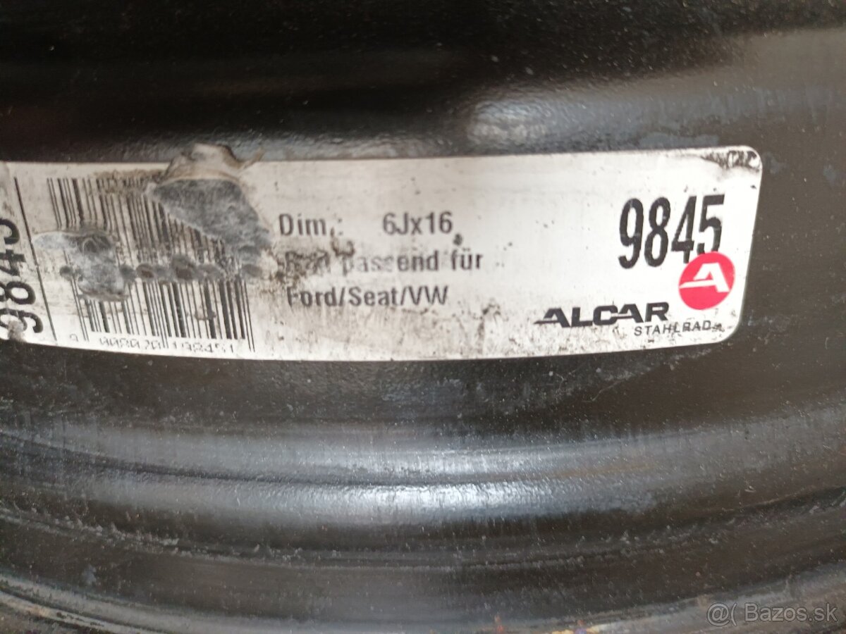 Plechové disky 5x112 r16 VW Sharan - 3