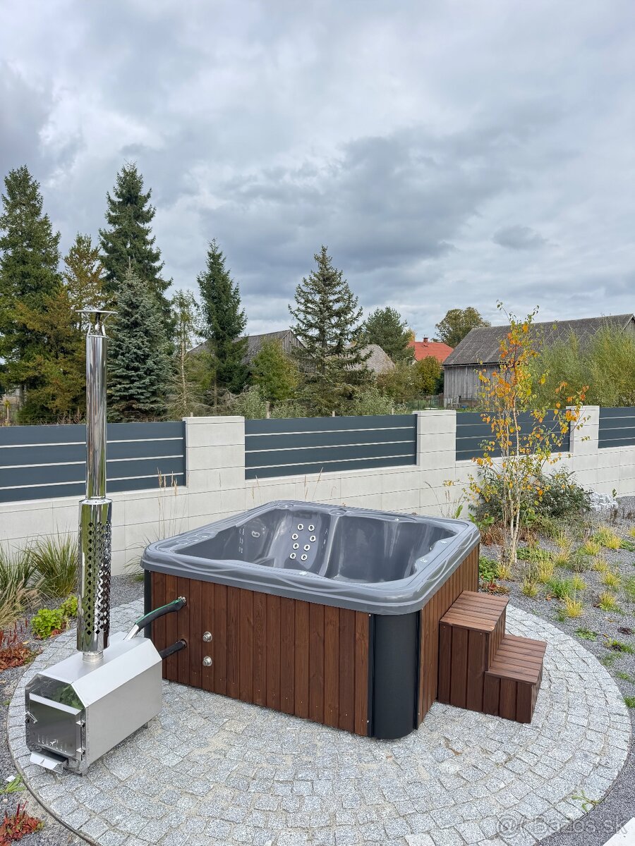 Štvorcová kúpacia kaďa, vírivka, jacuzzi - 3