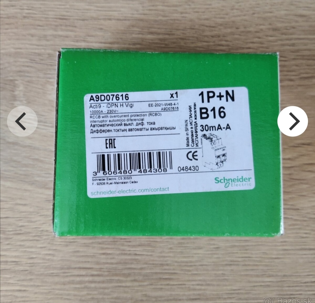 Prúdový chránič Schneider Acti9-iDPN - 3