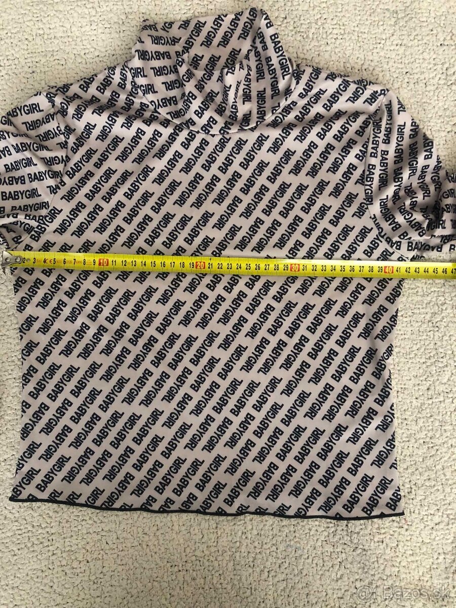 tričko crop top s dlhým rukávom - 3