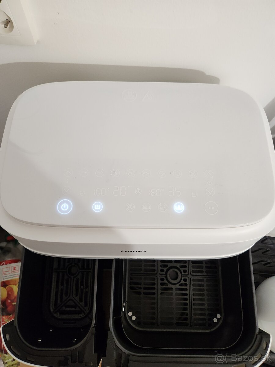 Fritéza teplovzdušná Philips Airfryer Dual Basket 9 l, NA353 - 3