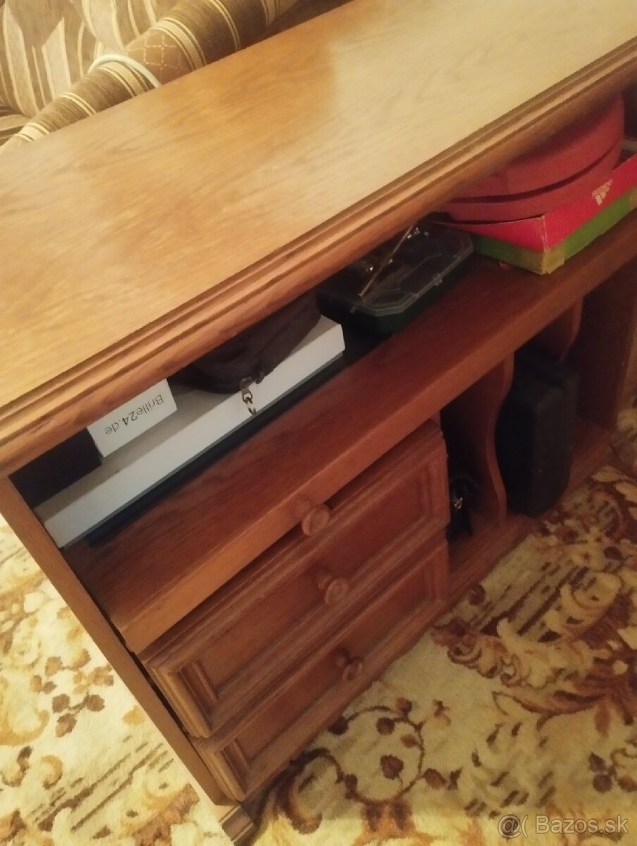 Komoda holandský nabytok stoličky,a skrinka na telku - 3