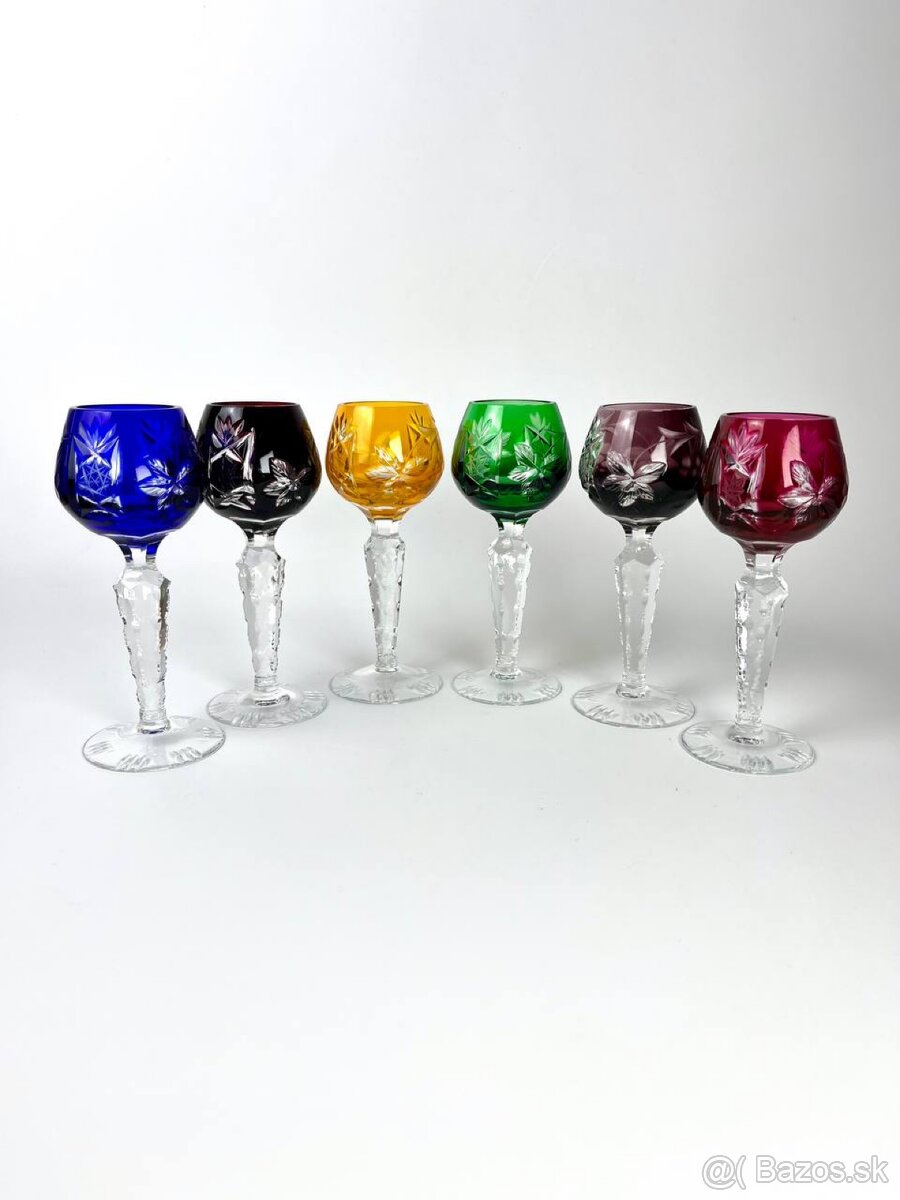 Krištáľové poháriky Lausitzer vintage - 3