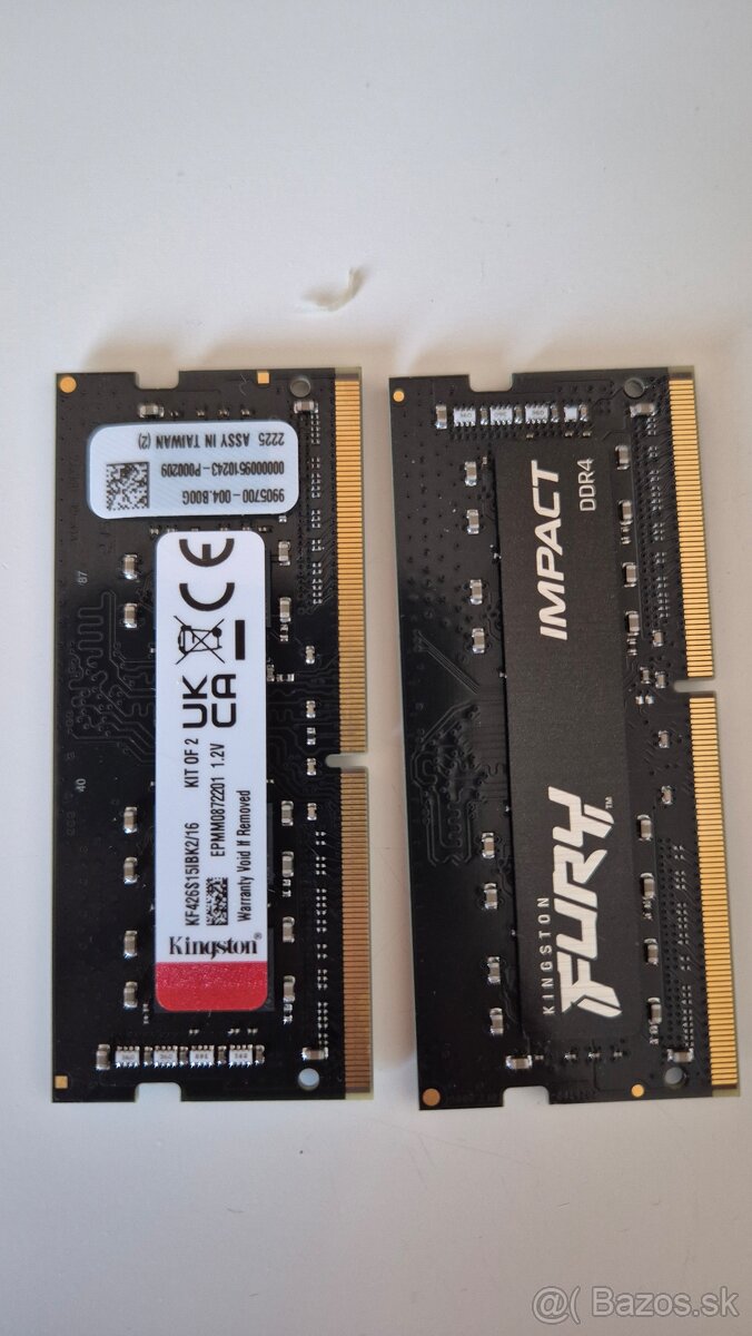 ddr4, 2666 , 16GB spolu 8GBx2 - 3