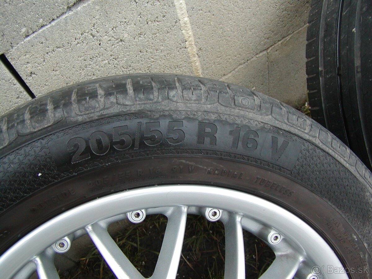 Sada diskov 4x100 r16 s letnými pneumatikami - 3