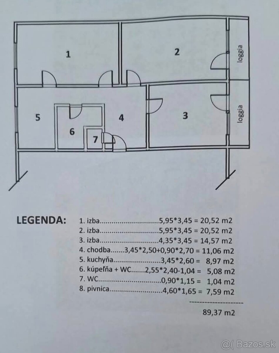 3 izbový byt - 3