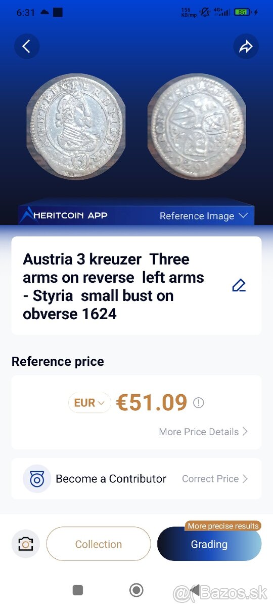 1624 - 3 Krajcár - Ferdinánd 1. - 3