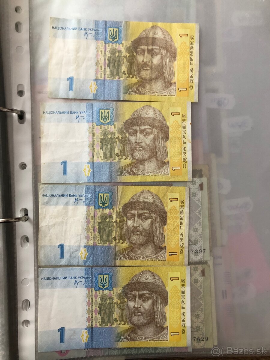 Bankovky UKRAJINA 1 - 3