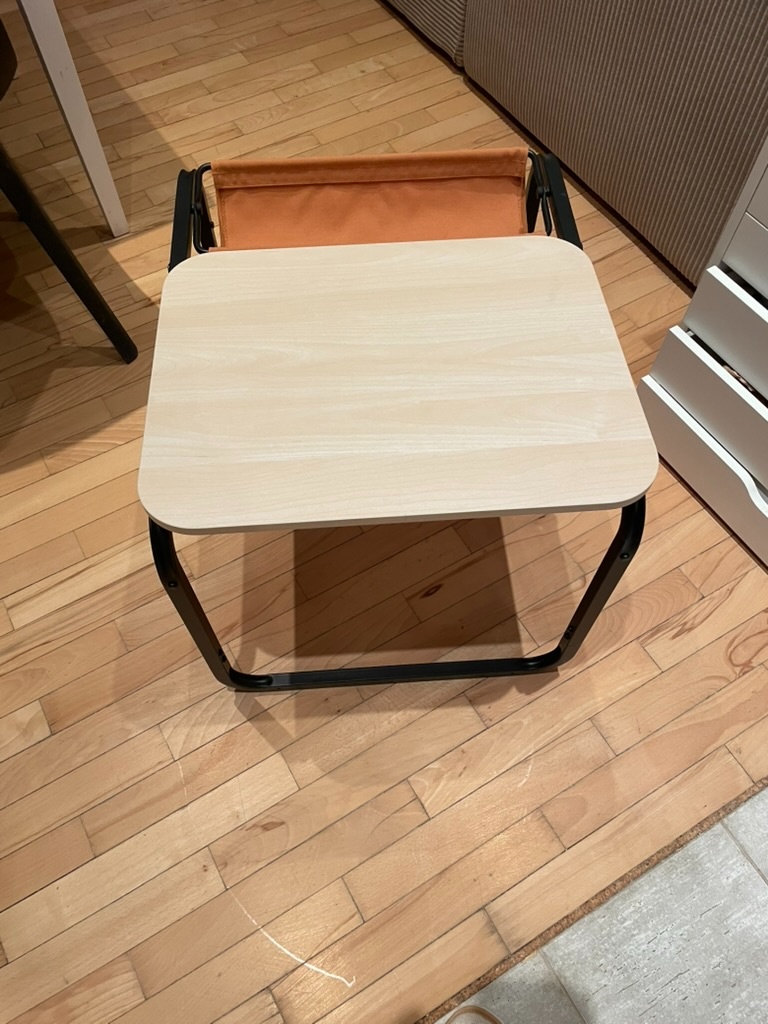 Príručný stolík, antracit/brezový efekt żltá - OLSERÖD - 3