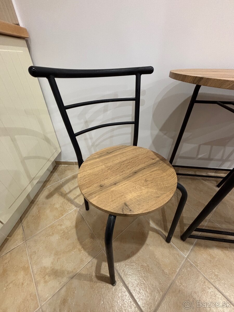 Jedálenský set (stôl + 2 stoličky) – Top stav - 3