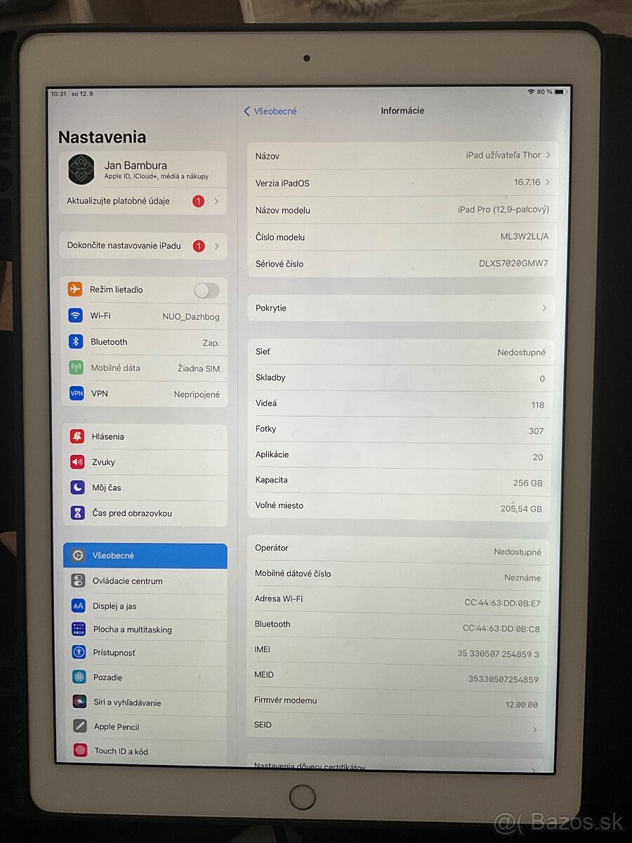 Apple iPad Pro 12,9″ 256 GB Wi-Fi + Cellular / SIM - 3