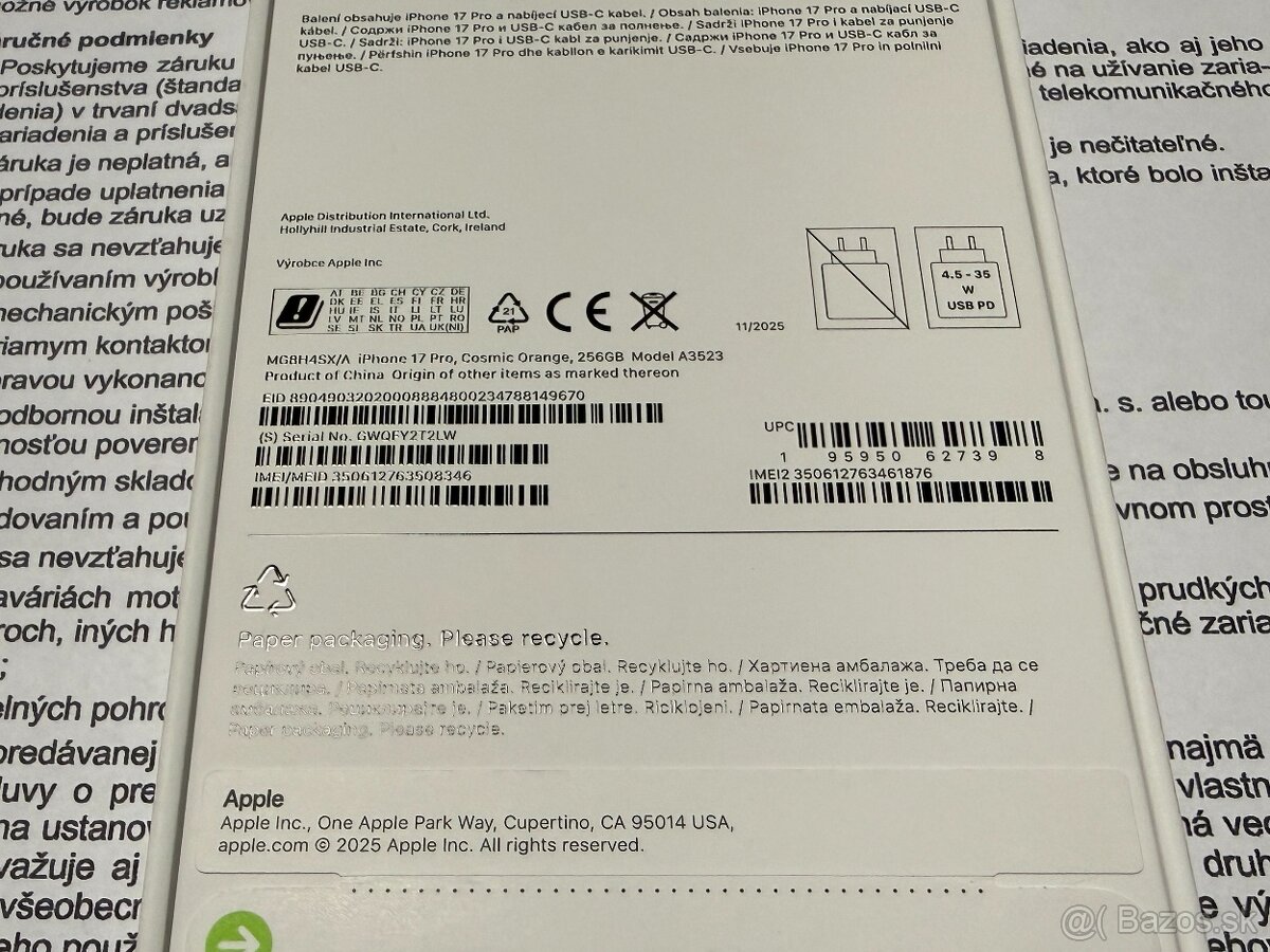 Apple iphone 17 pro cosmic orange 258gb - 3