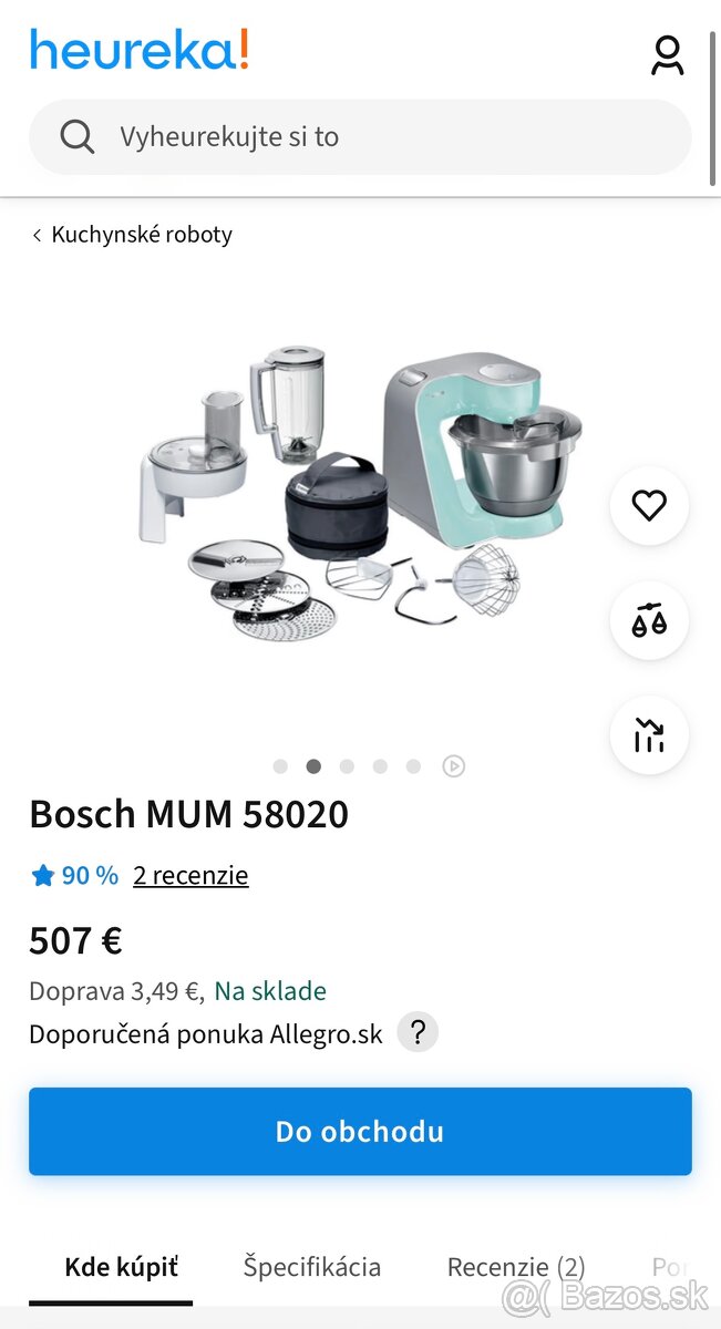 Bosch MUM 58020 1000w kuchynský robot - 3