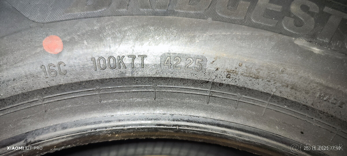predám pneumatiky Bridgestone Turanza 215/60R17 - 3