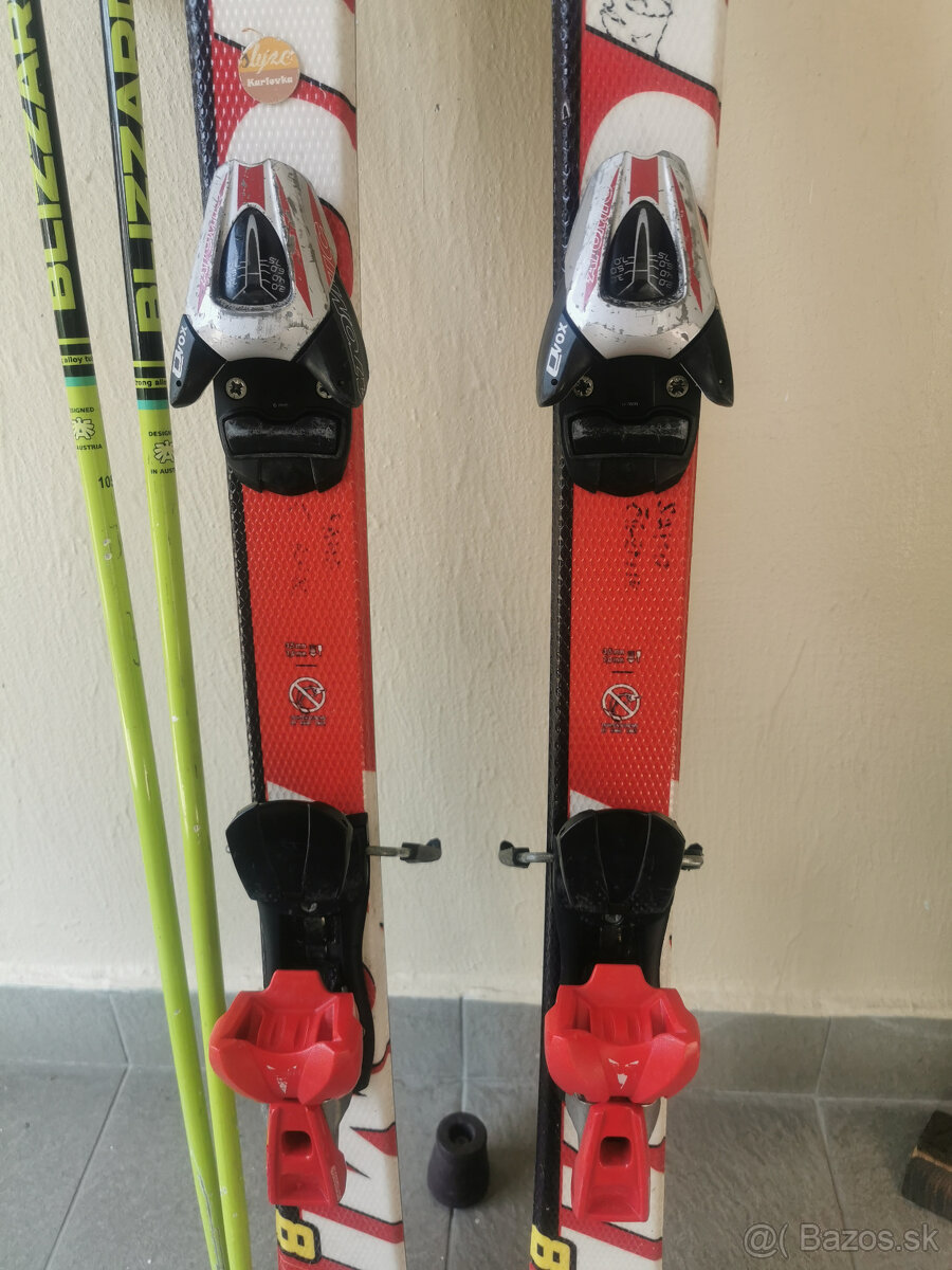 Detské/juniorské lyže 130cm Atomic Race 8 Jr.+pal.+prilba - 3