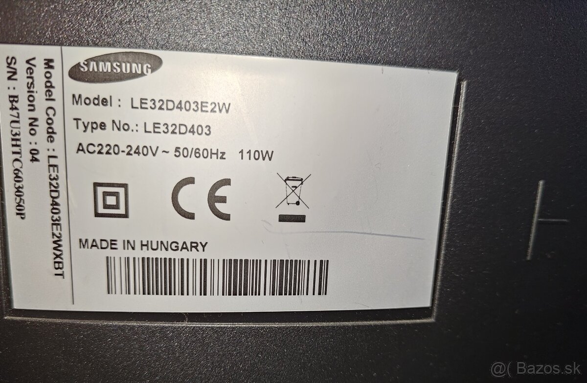 Televizor Samsung Model LE32D403E2W - 3