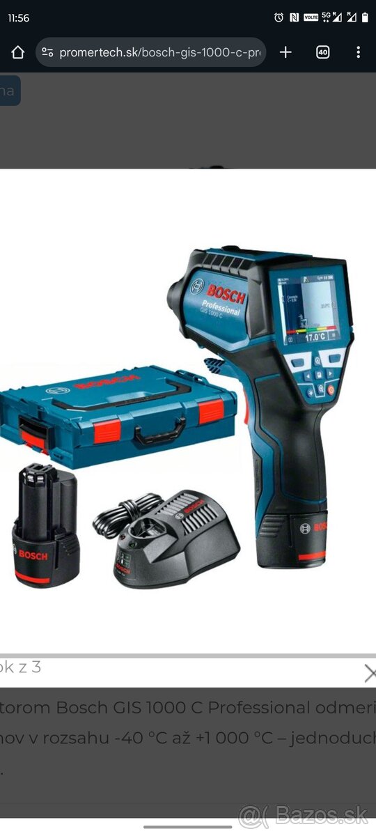 Bosch GIS 1000 C Professional s akumulátorom Li-Ion - Termok - 3