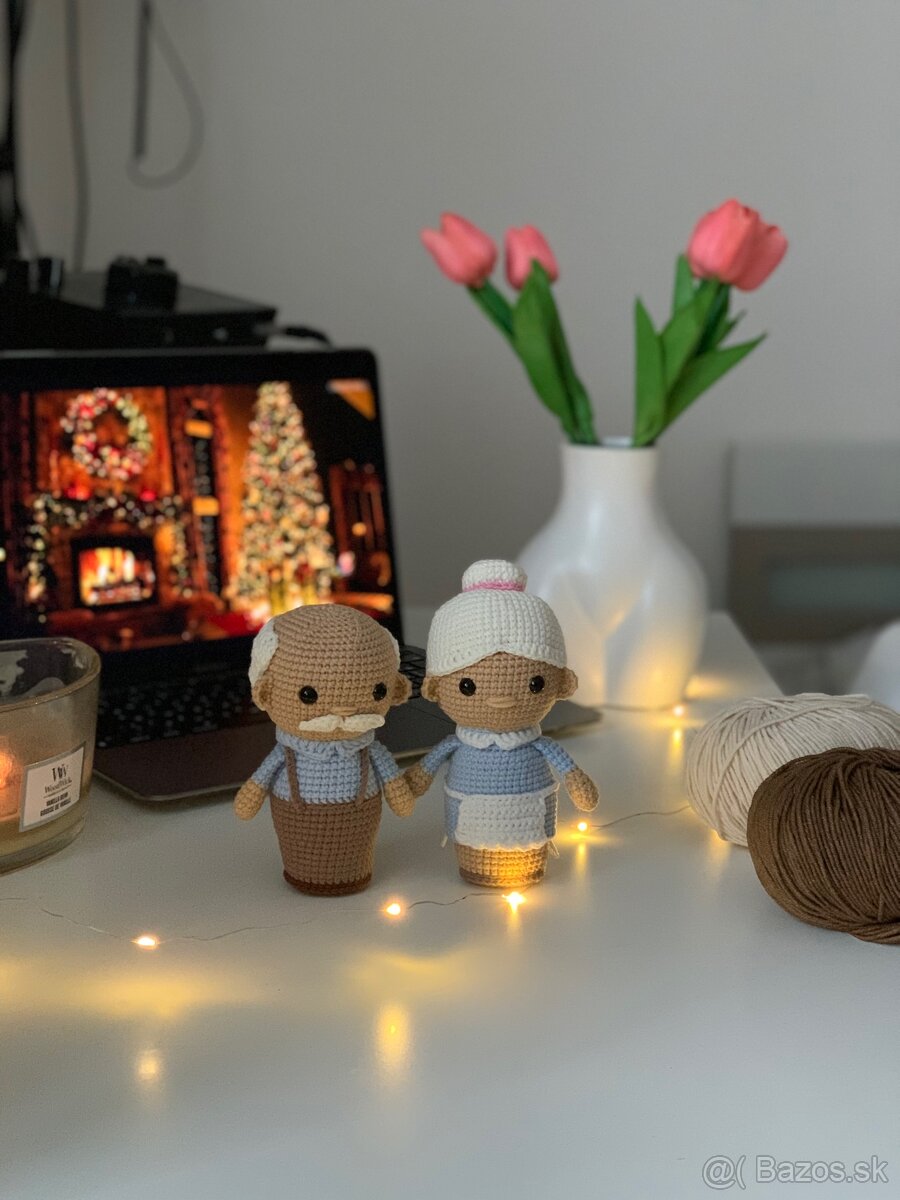 Ručne háčkovaná babička a deduško - 3