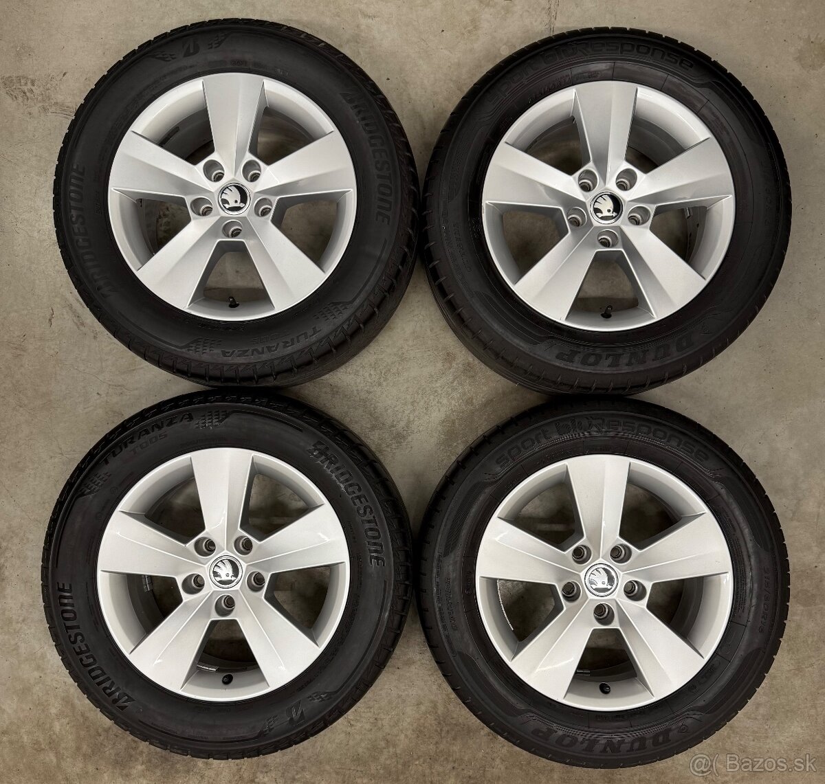 Letná sada 5x112 R16 ,215/60/16 Škoda Superb 3 / Passat B8 - 3