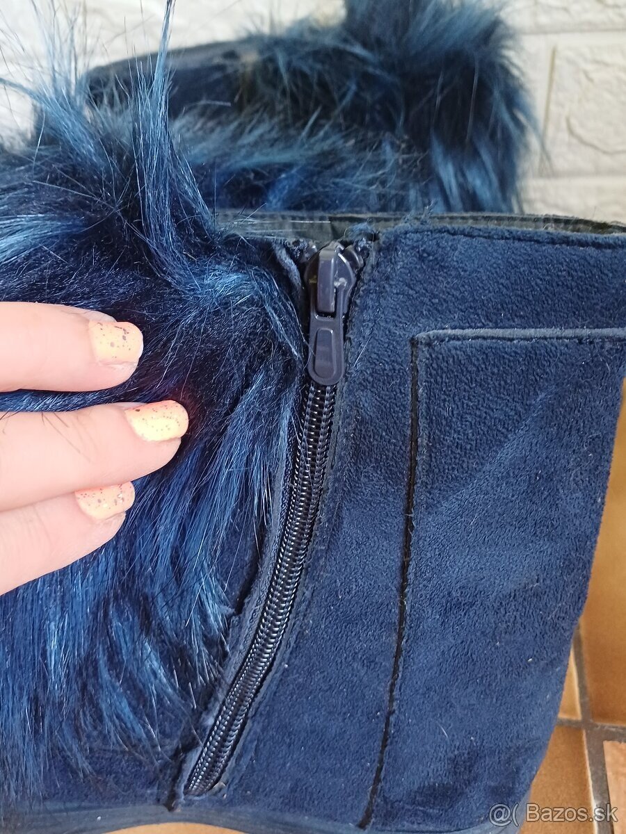 Kožušinové čižmy č.38-NOVÉ - 3