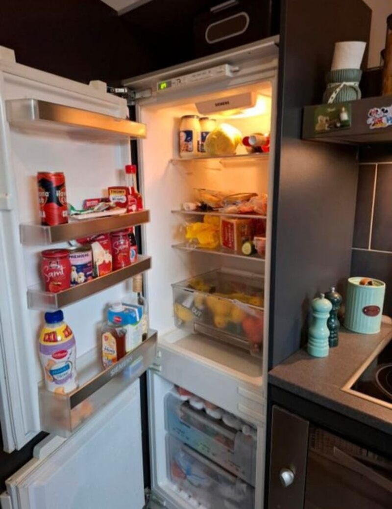 Moderní černá matná linka se spotřebiči,5858 - 3