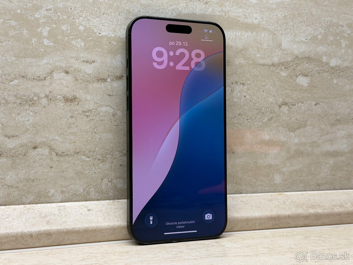 iPhone 16 Pro Max 256GB Black Titanium, 100%, 45 cyklov - 3