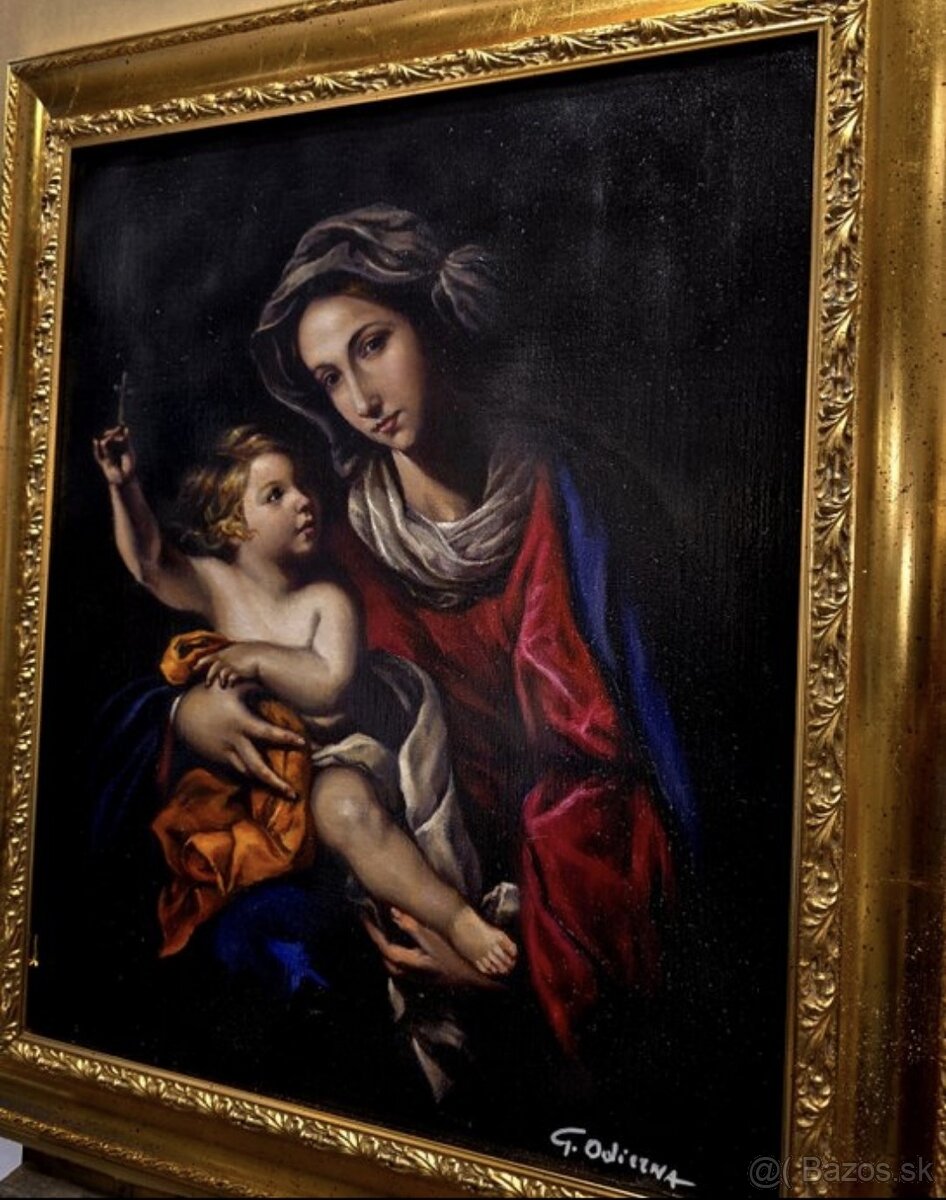 Giuseppe Odierna – Madona s dieťaťom, certifikát - 3