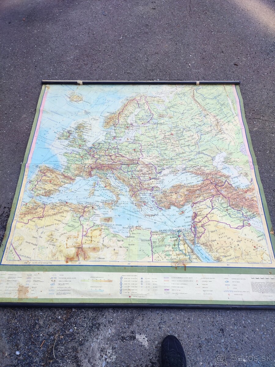 Staré mapy Slovenska školske 2ks - 3