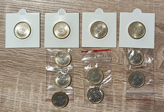 mince zo San Marina , euromince - 3