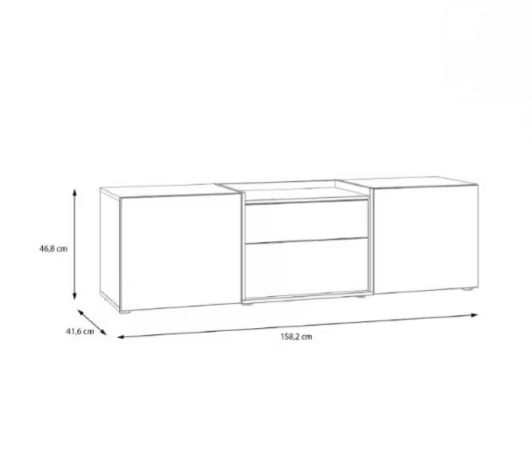 KOMODA 208cm TV STOLÍK 160cm - 3
