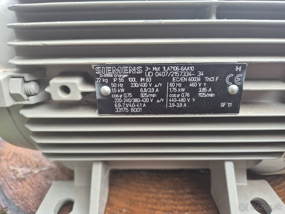 MOTOR SIEMENS 1,5 kw - 3