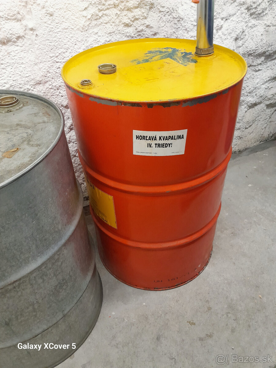 Predám 200 l plechové sudy - 3